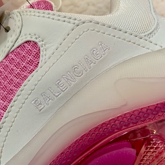 Balenciaga Triple S Sneaker Pink/White NWT 37 - Picture 10 of 14